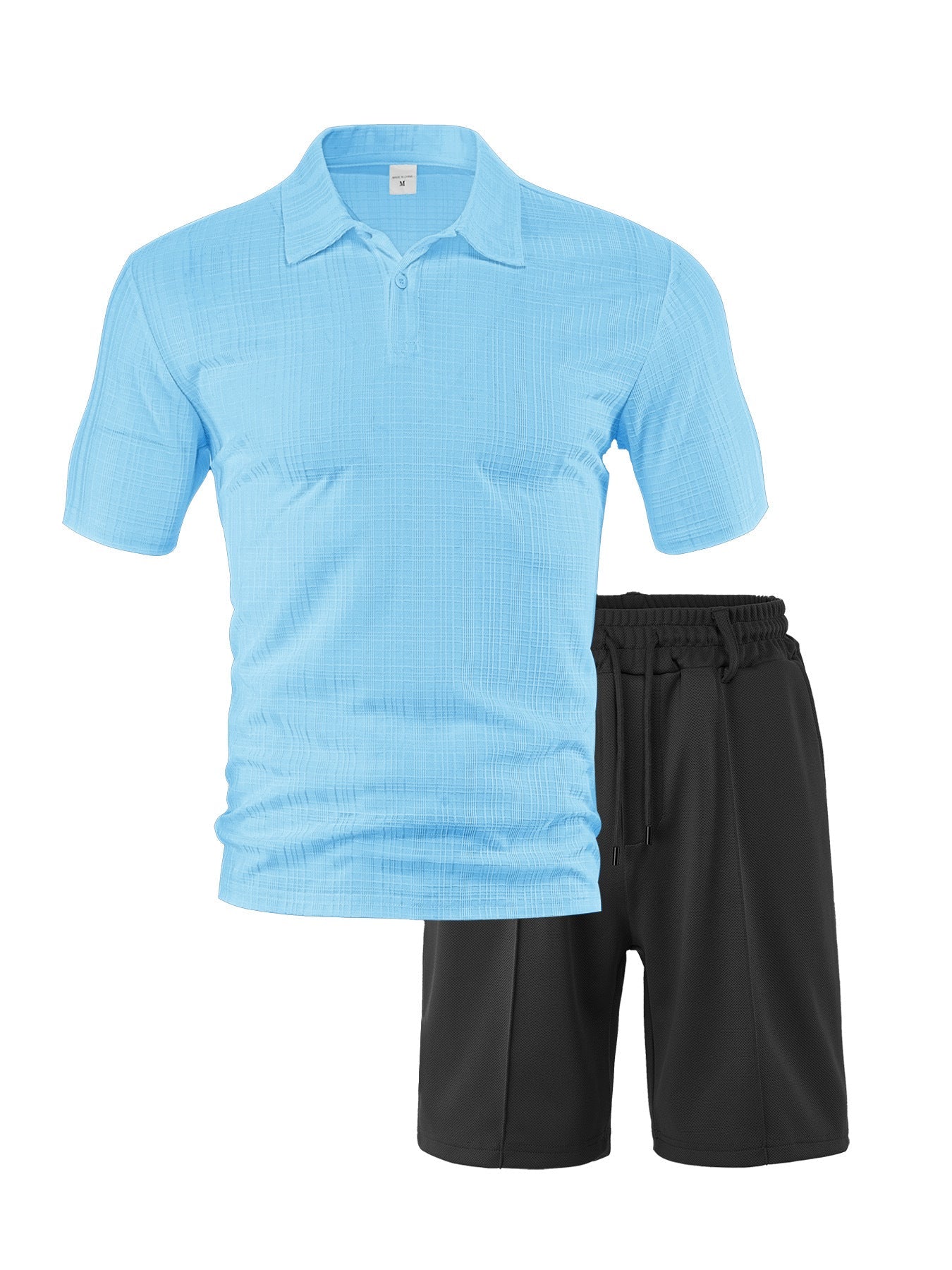 Herren Sportset Polo-Shirt und Shorts atmungsaktiv Modern