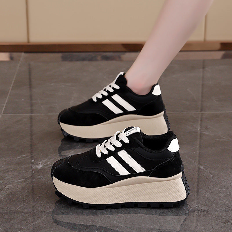 Damen Plateausneaker Hoch Modern Komfortabel Sneaker Schuhe