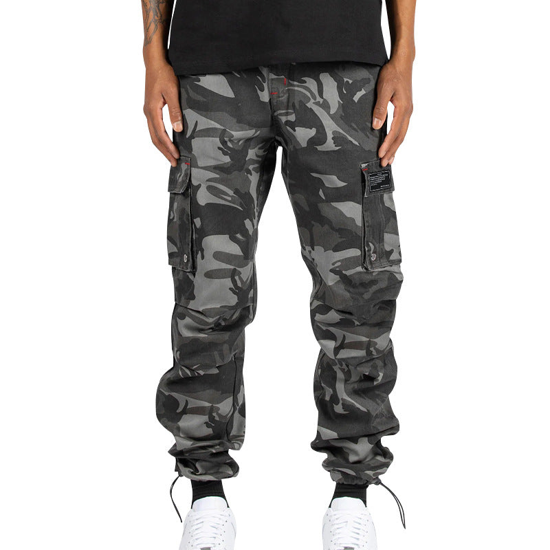 Herren Cargo-Hose Multifunktions-Taschen Elastisch
