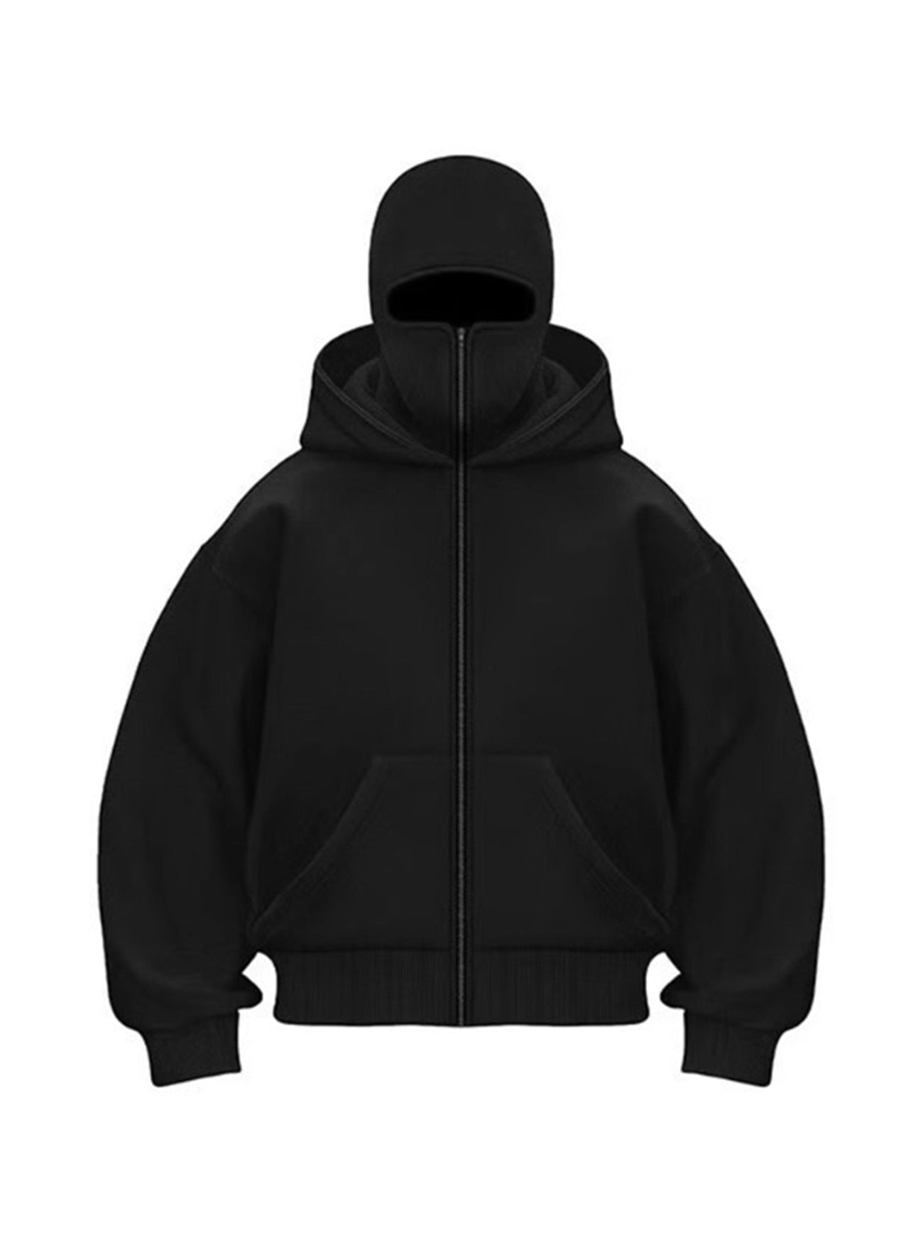 Herren Kapuzenpullover Großes Modell Reißverschluss Oversized