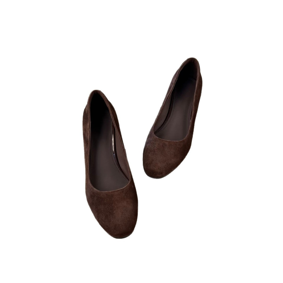 Damen Ballerinas Weiches Wildleder Bequem Elegant