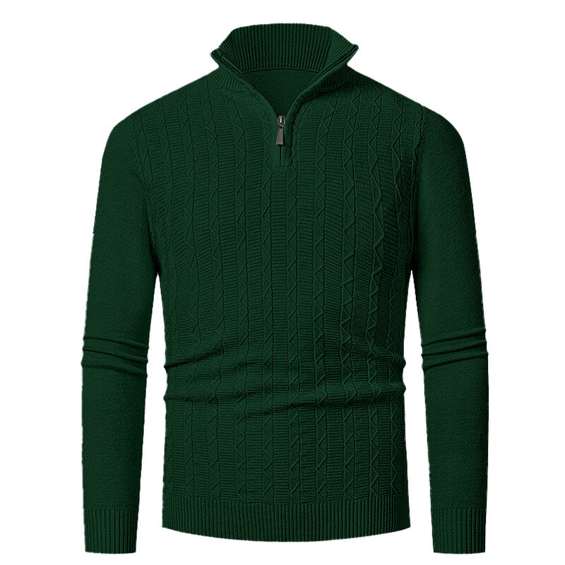 Herren Strickpullover Stehkragen Modern