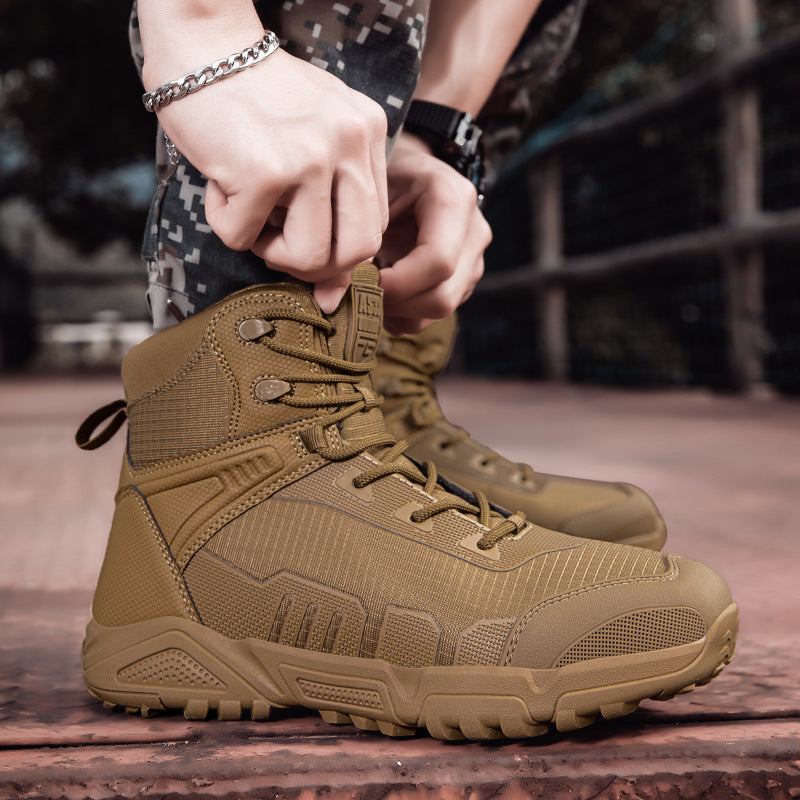 Herren Stiefel Hoch Knöchelschutz Rutschfest Waterproof