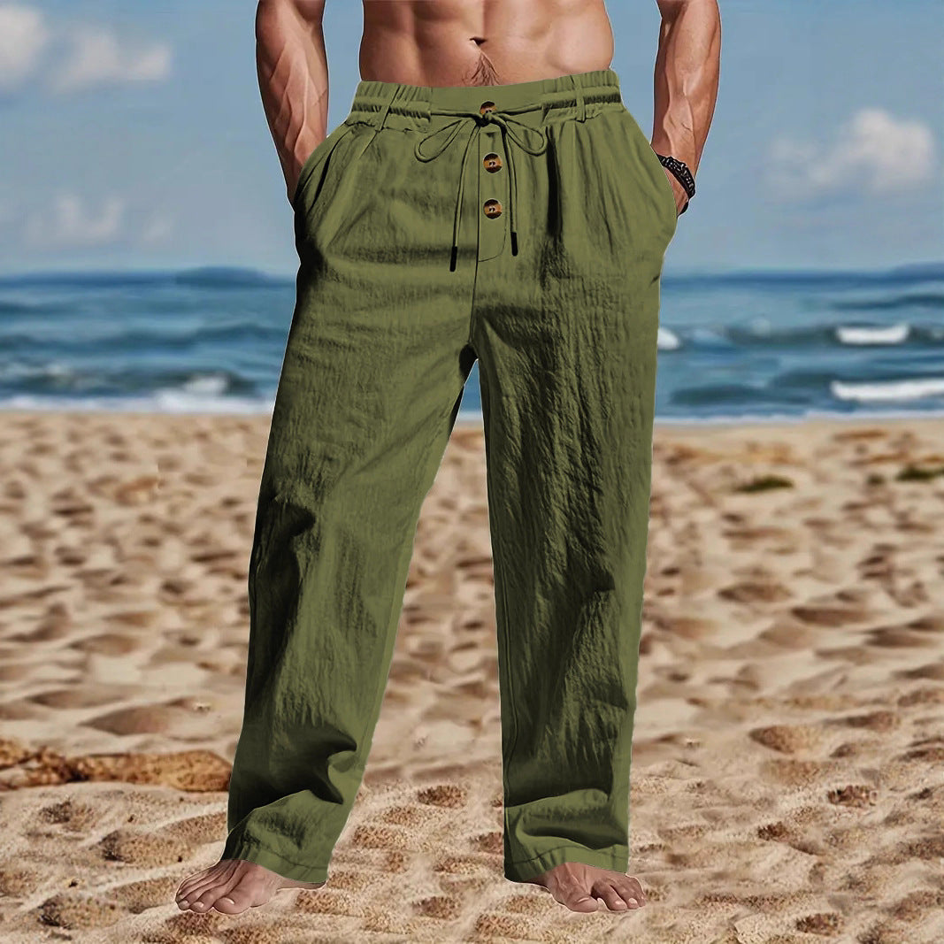 Herren Hose Lockere Stilvolle Freizeithose