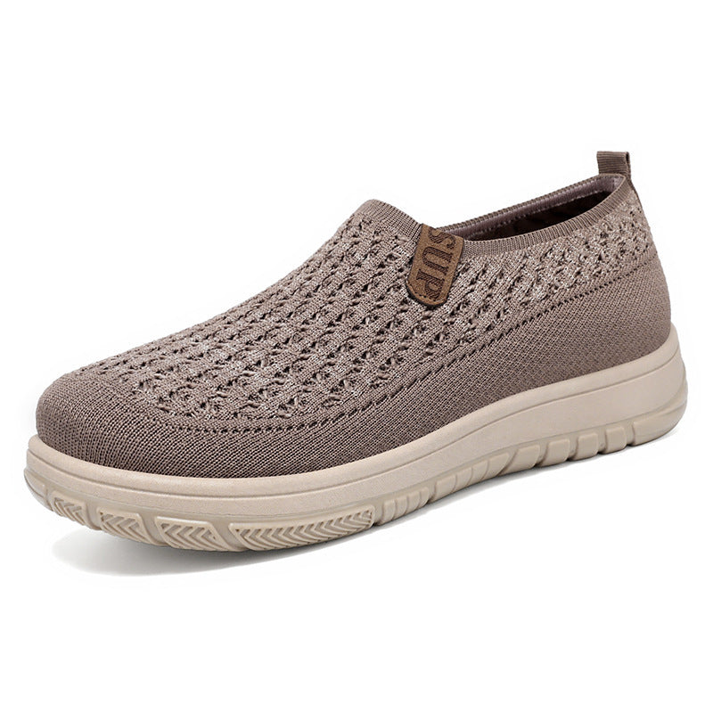 Damen Laufschuhe Atmungsaktiv Slip-On Leicht