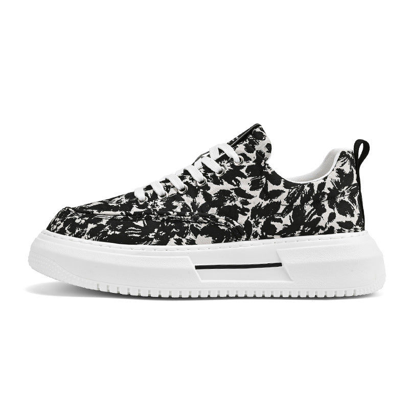 Damen Sneaker Blumenmuster Schuhe Bequem Trendy