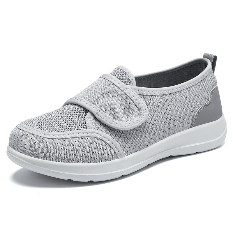 Damen Gesundheitsschuhe Bequem Slip-On mit Klettverschluss