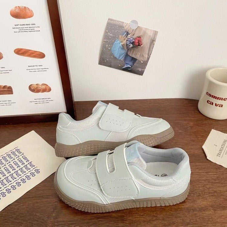 Damen Sportschuhe Schnür Sneaker Bequem Klettverschluss