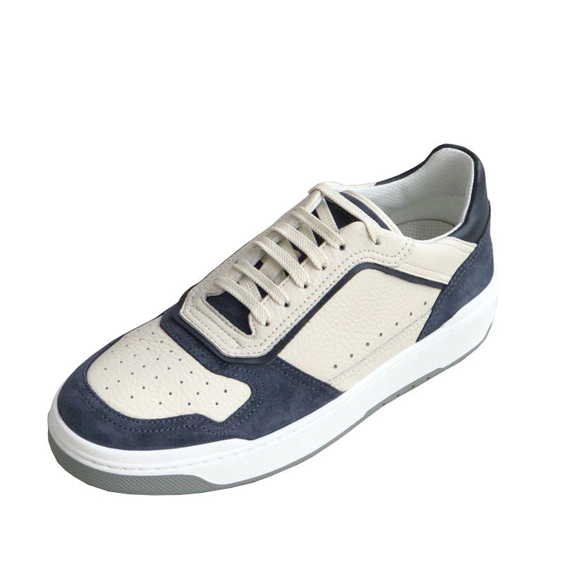 Damen Sneaker Leder Sportlich Atmungsaktiv