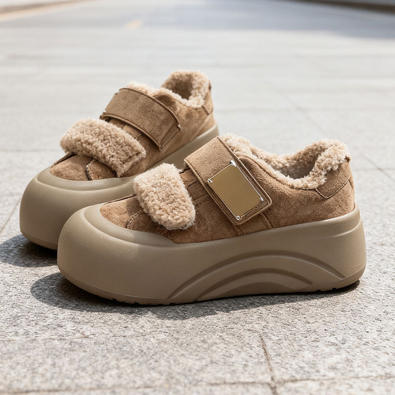 Damen Sneaker Sportlich Kuschelig Fellfutter