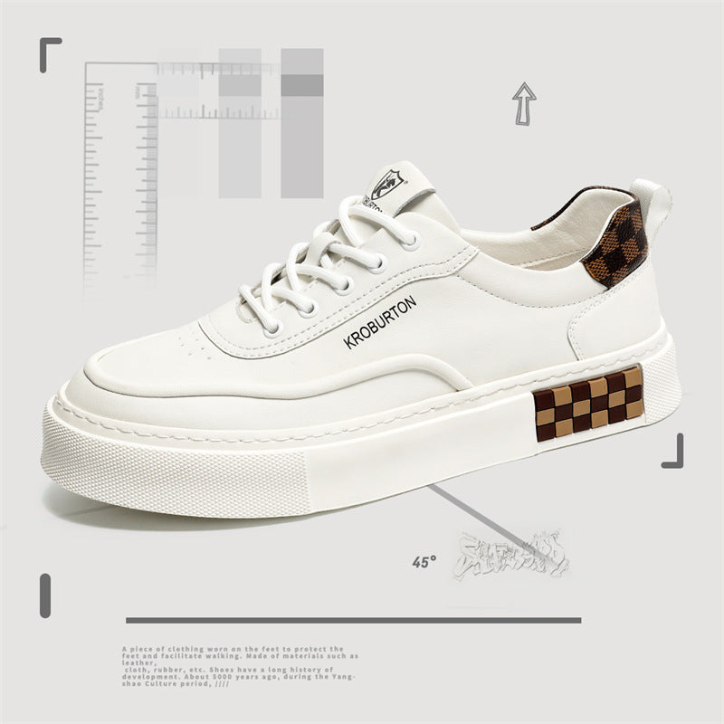 Damen Sneaker Sportlich Laufsohle Dämpfung Leder