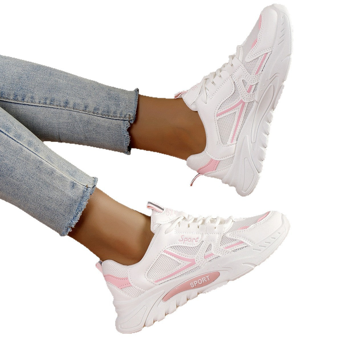 Damen Laufschuhe Atmungsaktiv Mesh Dämpfung