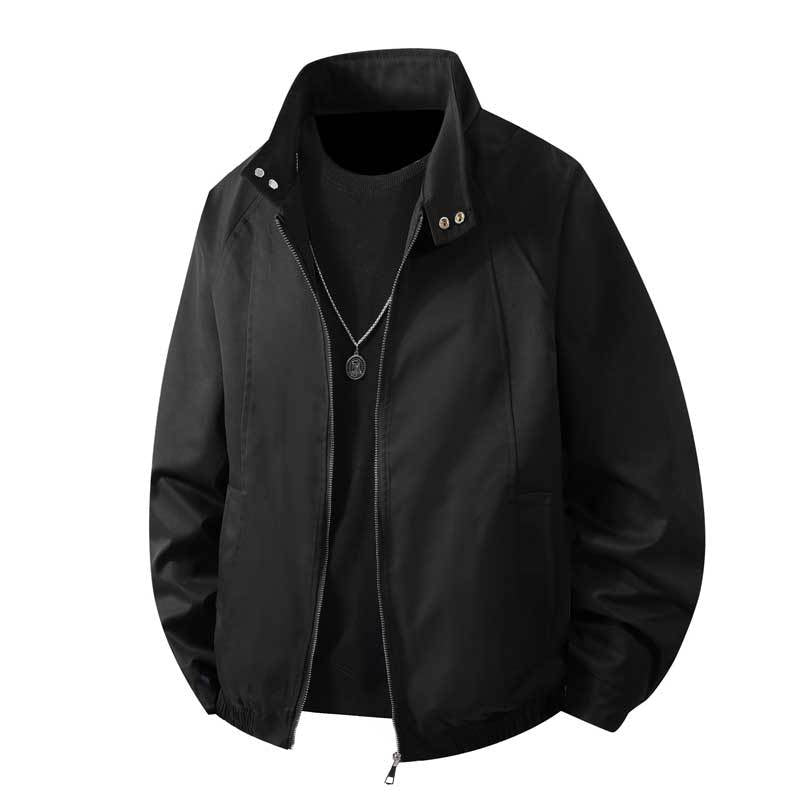 Herren Windbreaker Jacke Wasserdicht Mit Kragen Elastisch