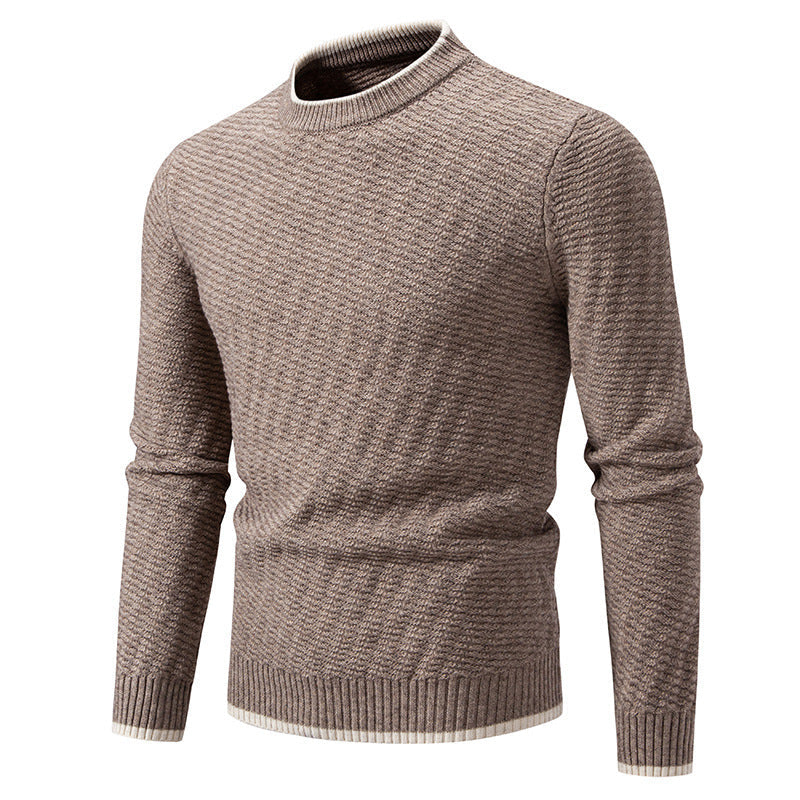 Herren Pullover Strukturiert Hochkragen Modern Berlin Style
