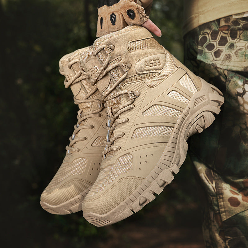 Herren Tactical Boots Strapazierfähig Rutschfest Schnürsenkel