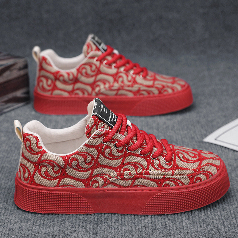 Damen Sneaker Modisch Hochwertig Textil Oberfläche