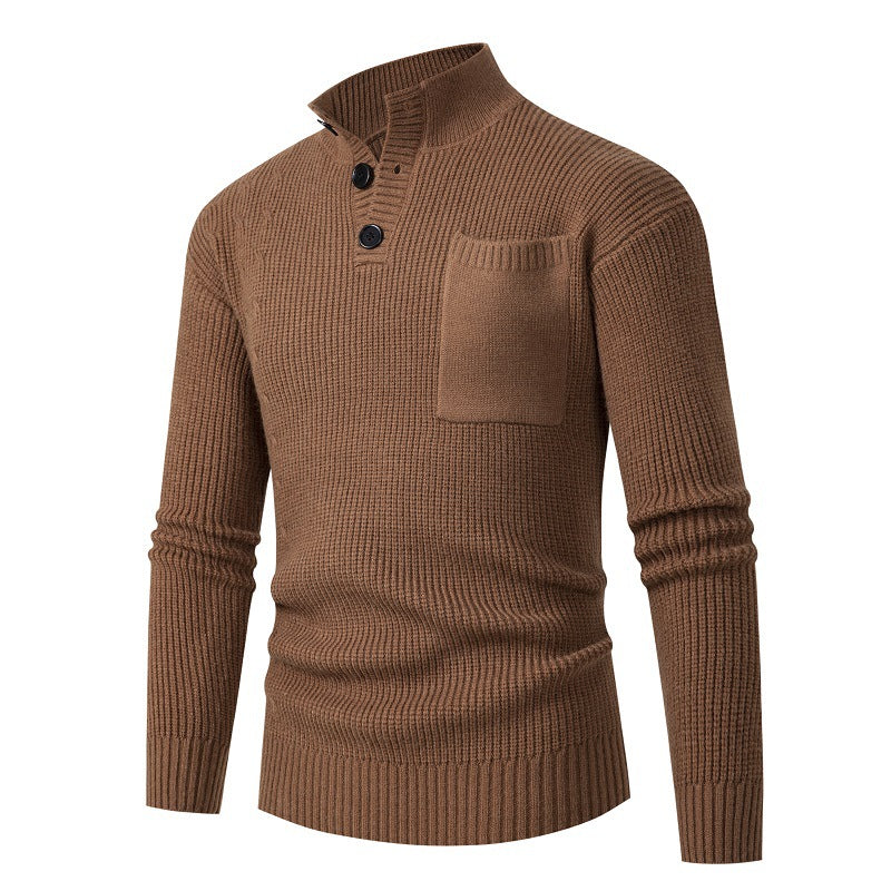 Herren Pullover Modisch Mit Brusttasche Hochwertig