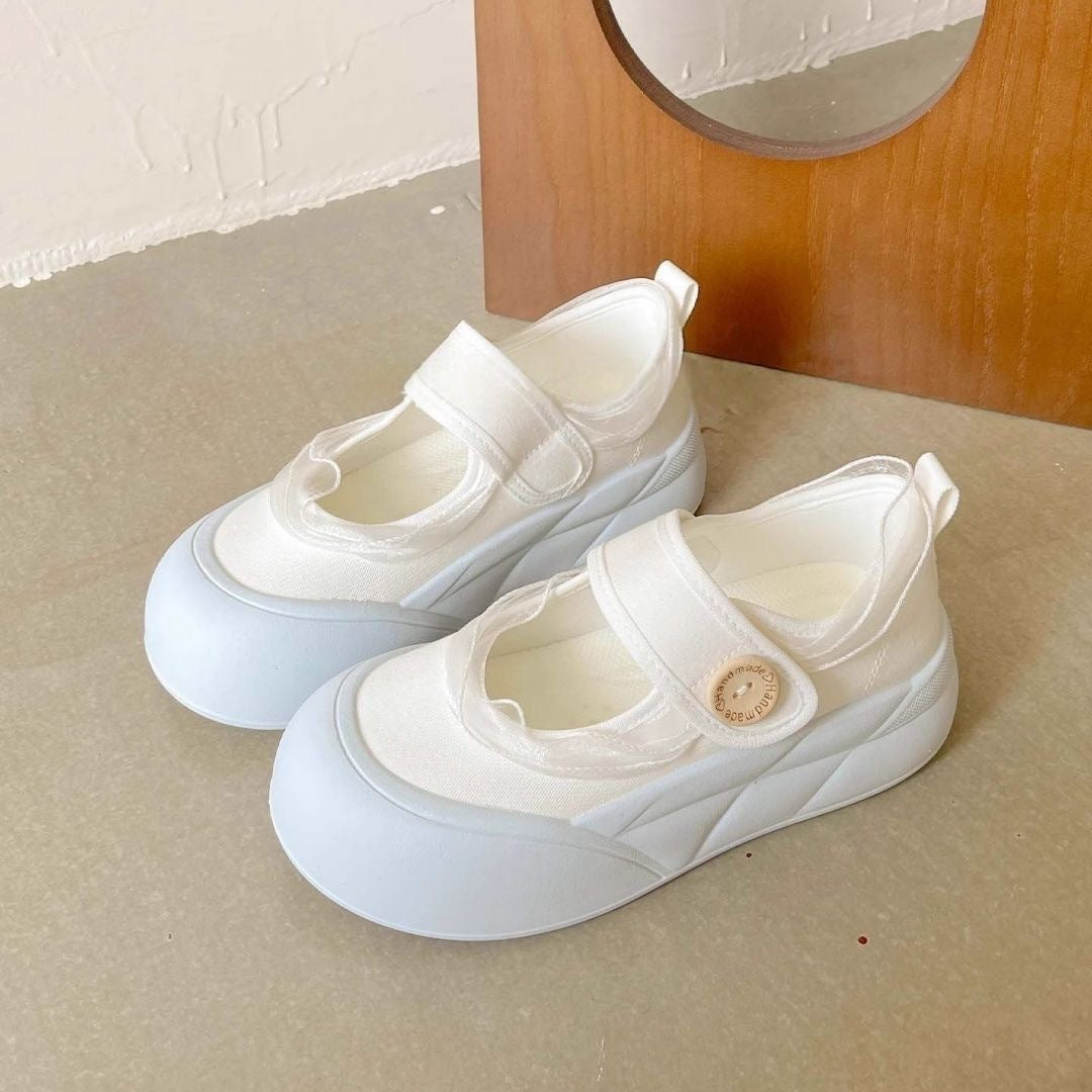Damen Sneaker Bequem Elastisch Klettverschluss