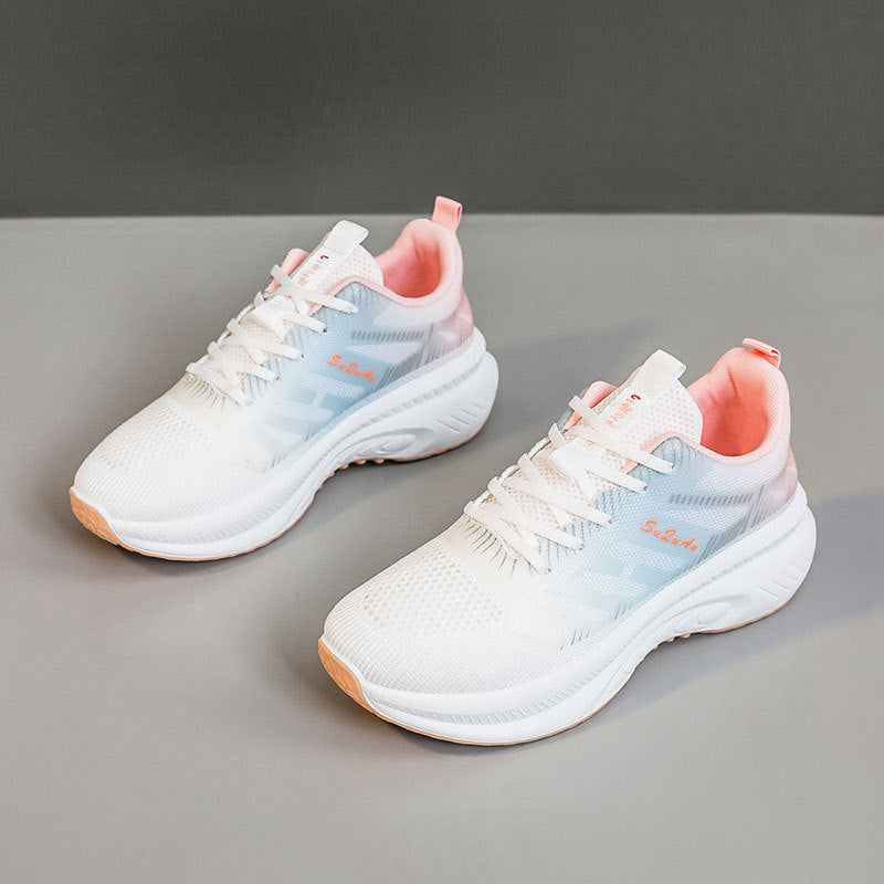 Damen Sneaker Leicht Atmungsaktiv Sport Mesh
