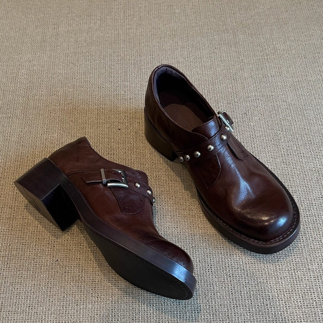 Damen Schnürschuhe Elegant Weich Mit Schnalle