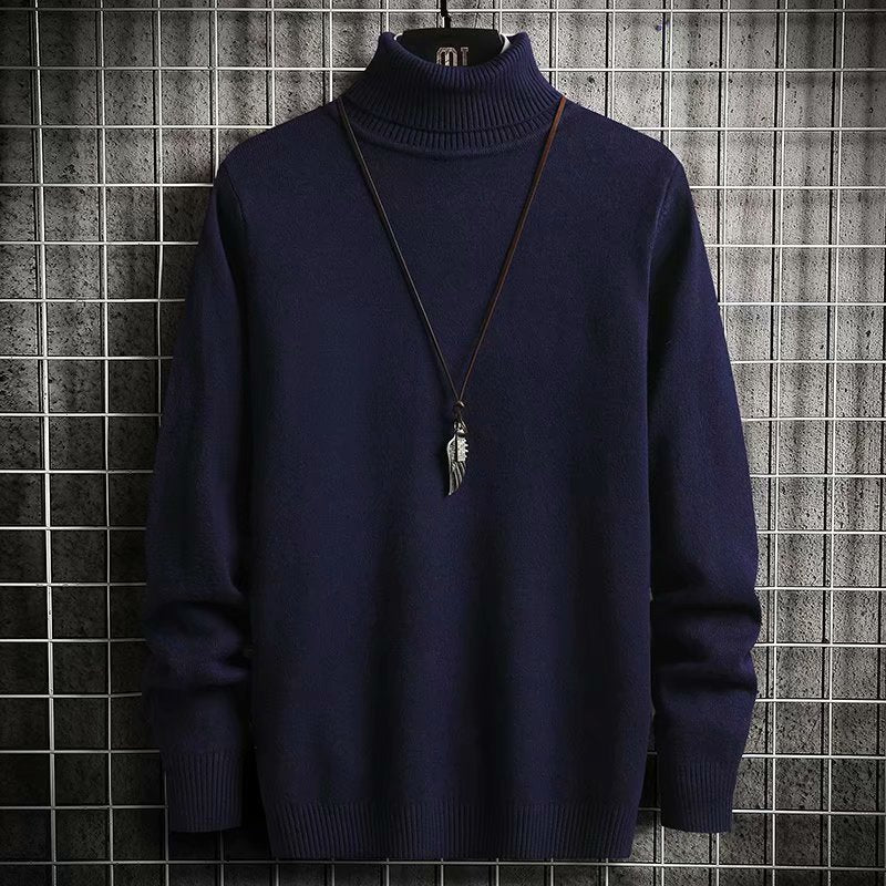 Herren Rollkragenpullover Weich Wolle Bequem