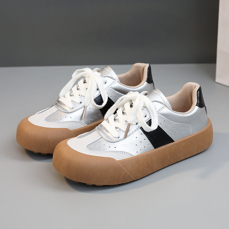 Damen Sneaker Plattform Schuhe Bequem Rutschfest