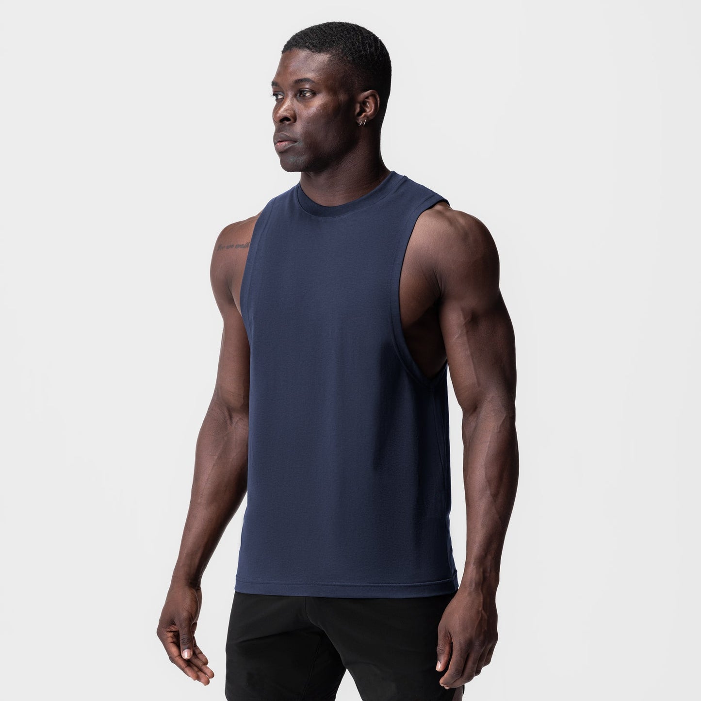 Herren Sportshirt Muscle Fit Leicht Baumwolle Athletisch