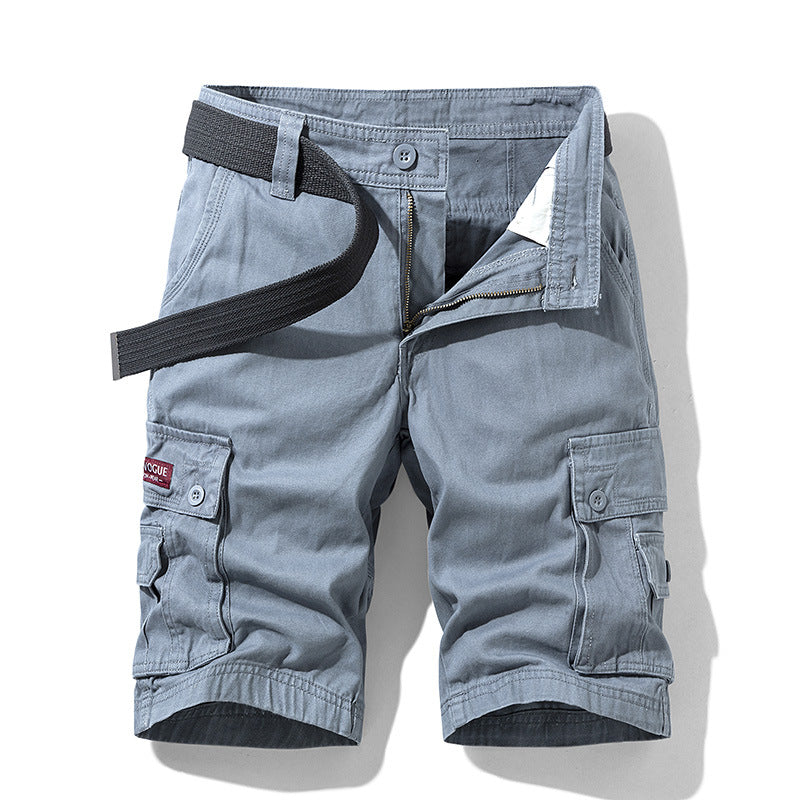 Herren Cargoshorts Elastisch Multifunktionshose Mit Taschen