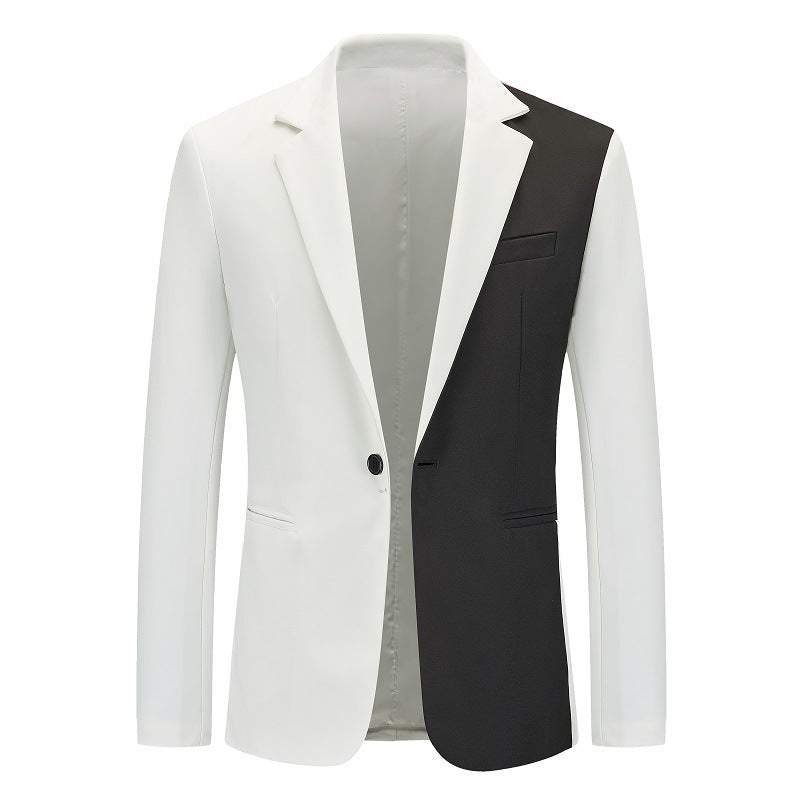 Herren Blazer Moderner Schnitt Kontrastierung Elegant
