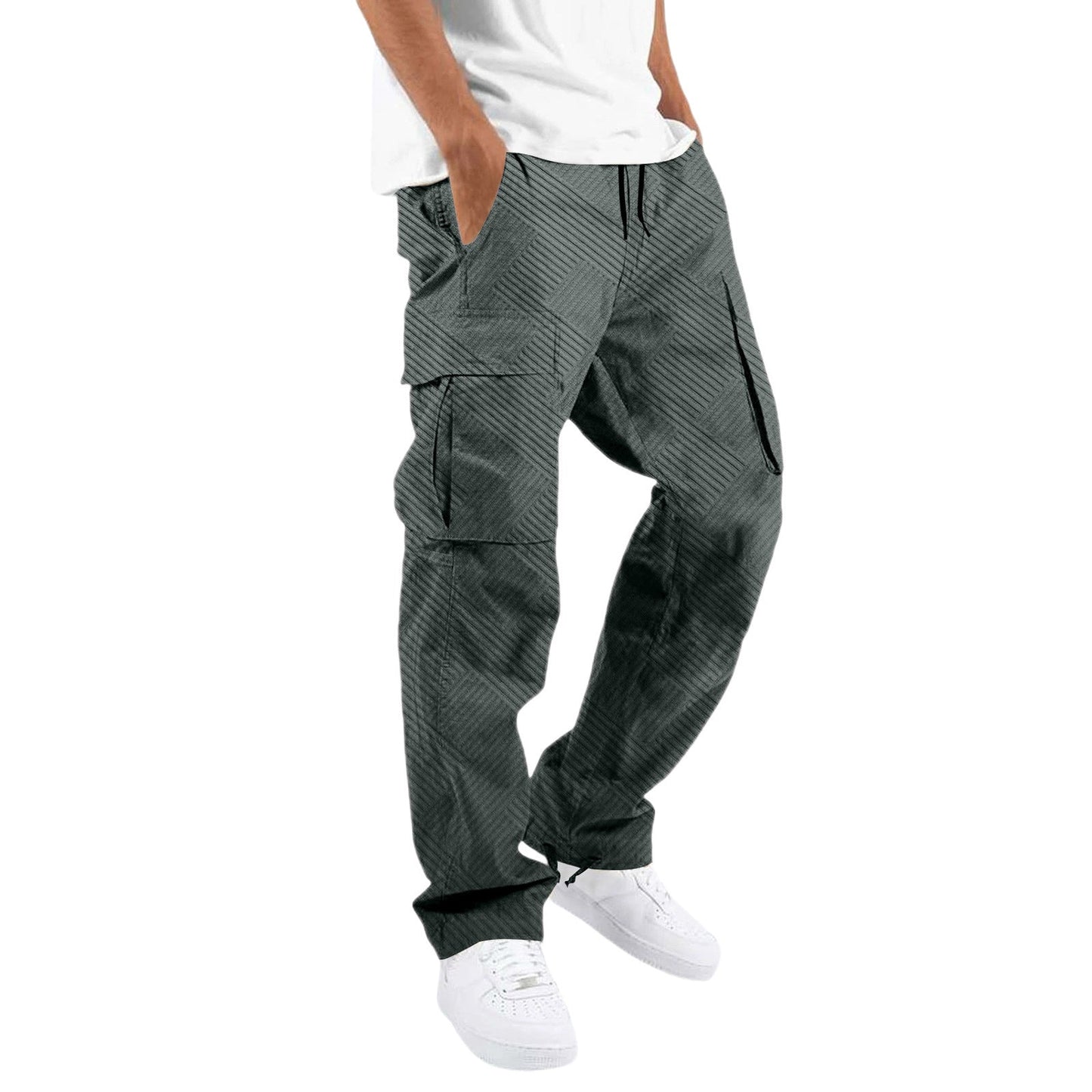 Herren Cargo-Hose Modern mit Seitentaschen Stretch