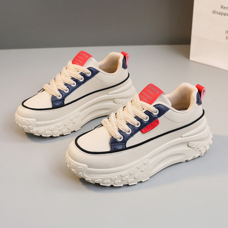 Damen Sneaker Sport Plattform Atmungsaktiv Komfort