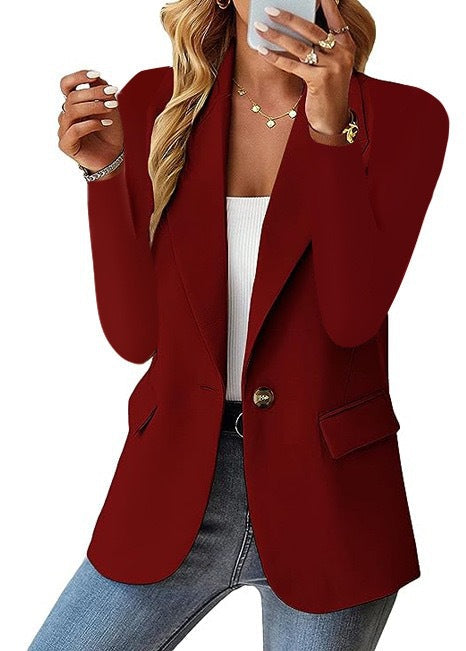 Damenblazer Slim Fit mit Knopfverschluss und Klassischem Schnitt