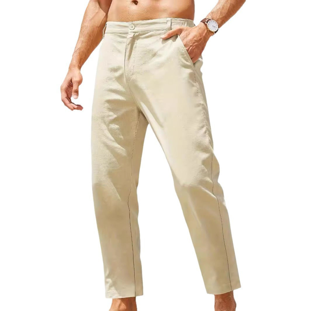Herren Freizeithose Leicht Baumwolle Bequem Schnitt