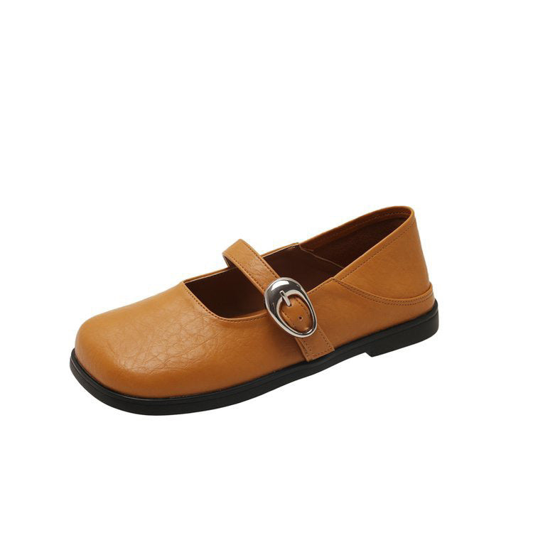 Damen Ballerinas Bequem Schnalle Modern