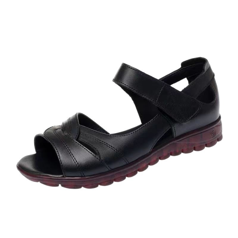 Damen Sandalen Bequem Riemchen Atmungsaktiv Weich