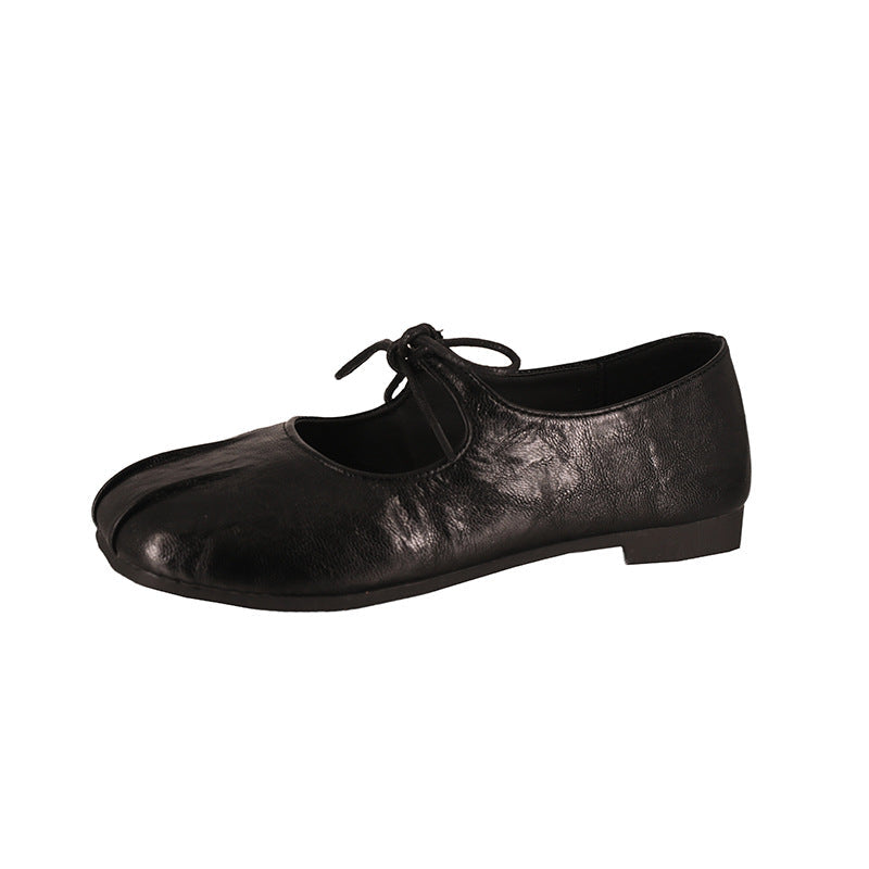 Damen Ballerinas Elegante Schleifen Wildleder