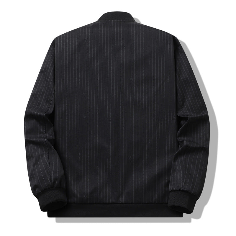 Herren Bomberjacke Urban Style Schwarz Weiß