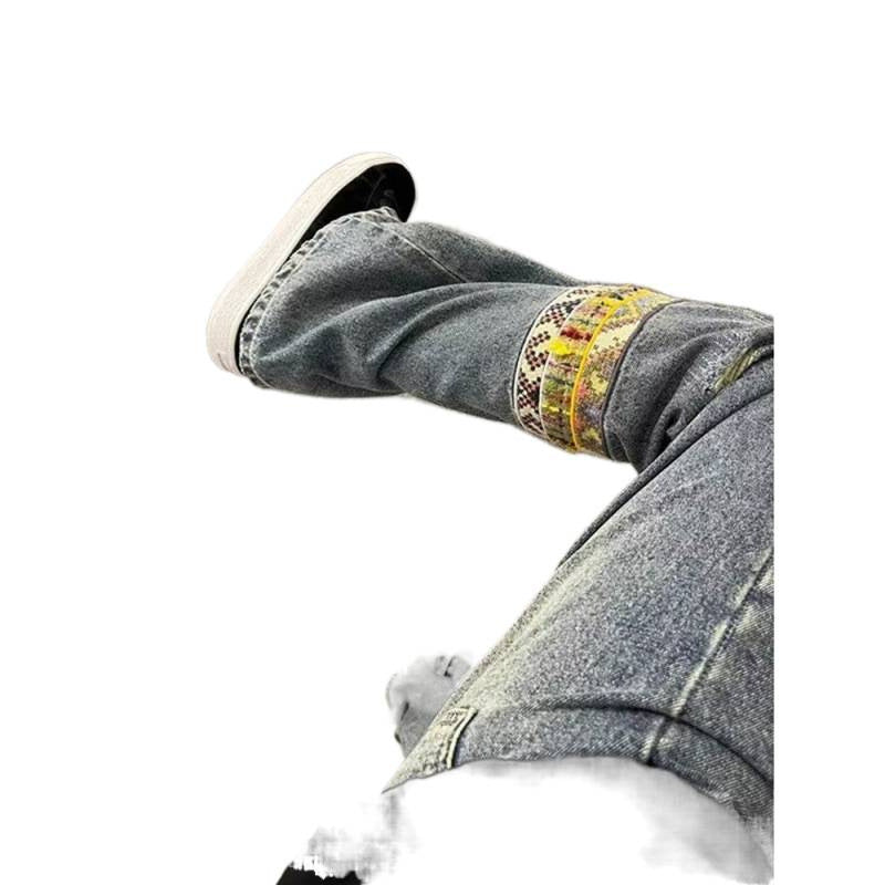 Herren Jeans Modern Lässig Mit Zierdetails