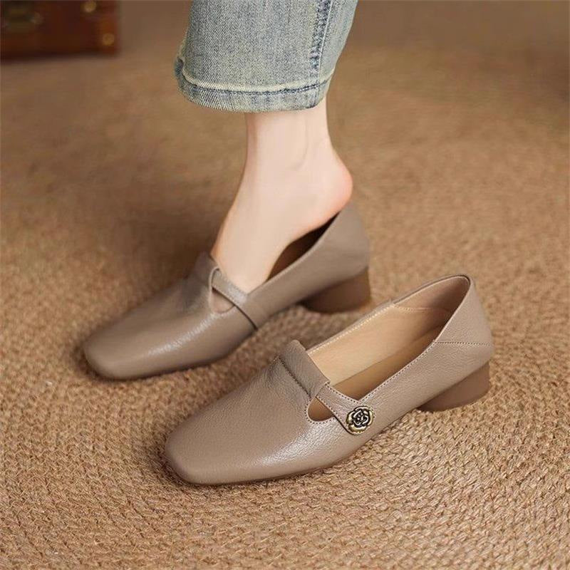 Damen Ballerinas Bequem Schnalle Elegant Modisch