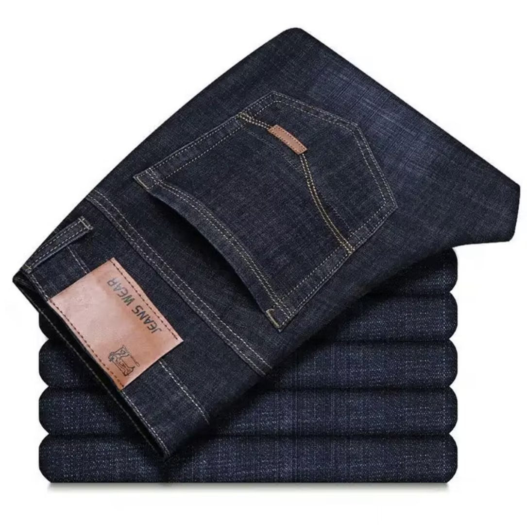 Herren Slim Fit Jeans Modern mit Elastischem Bund