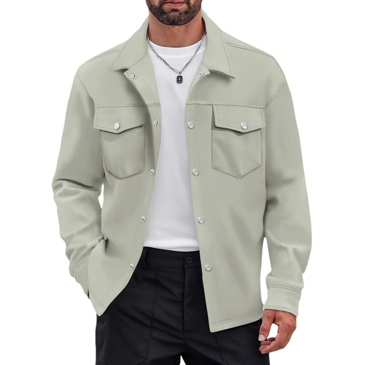 Herren Übergangsjacke Praktisch mit Brusttaschen