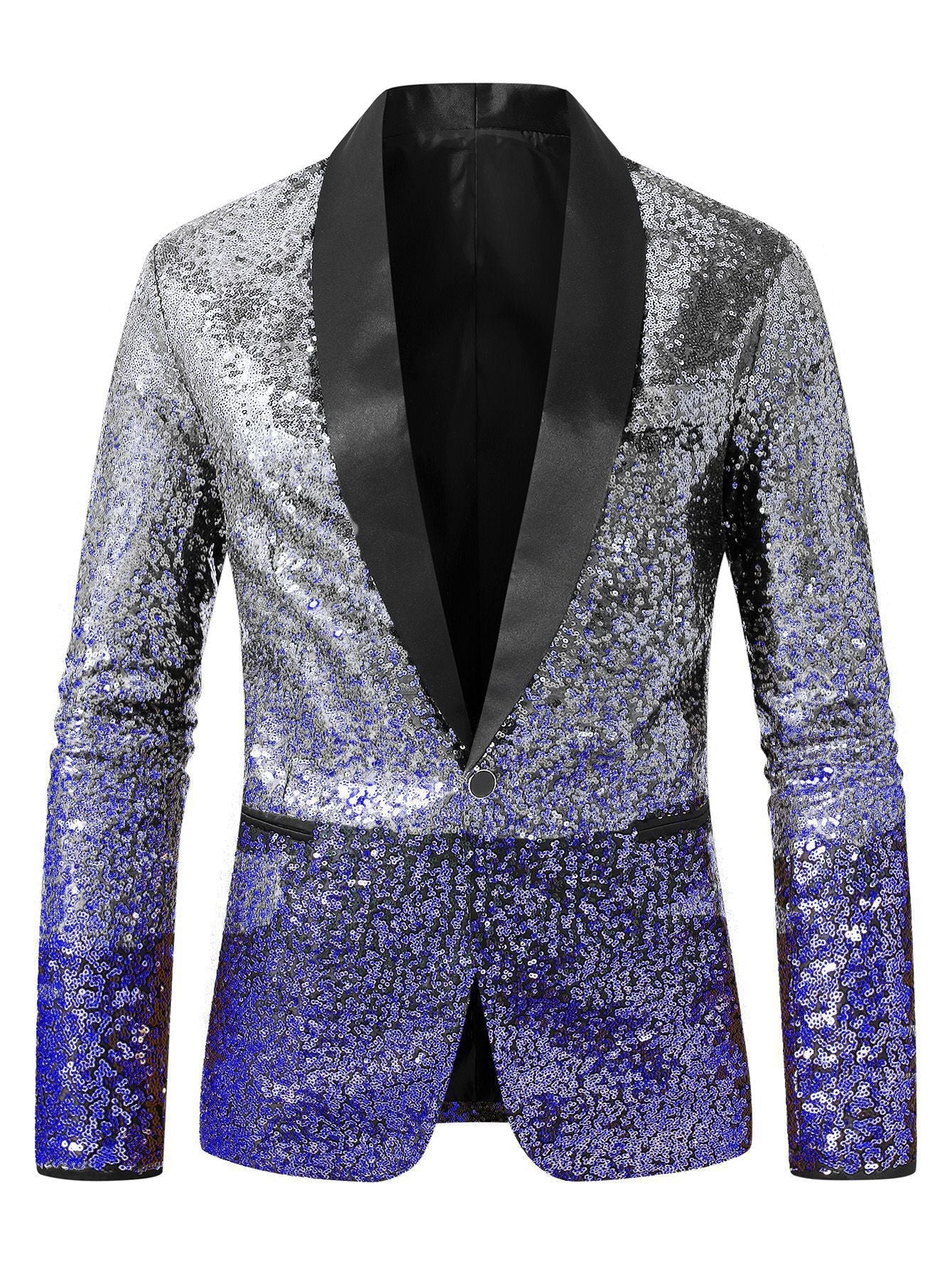 Glitzernder Herren Blazer Paillettenjacke Party