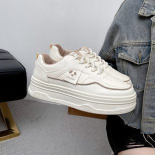 Damen Sneaker Plateau Modisch mit Dekoration
