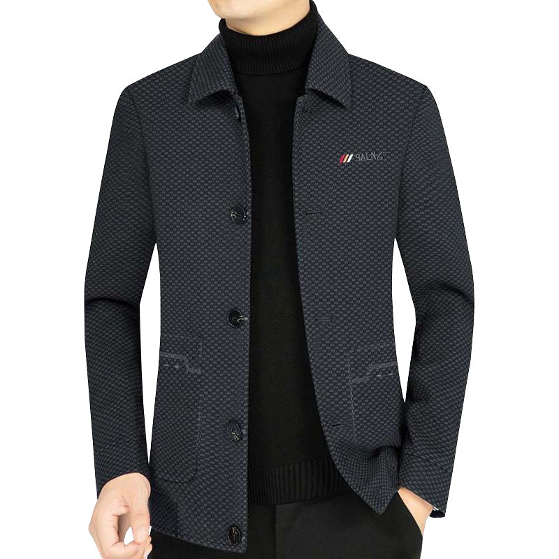 Herren Freizeitjacke Struktur Stoff Modern Berlin