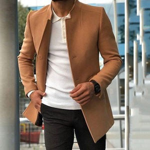 Herren Blazer Moderner Schnitt Elegant Schwarz