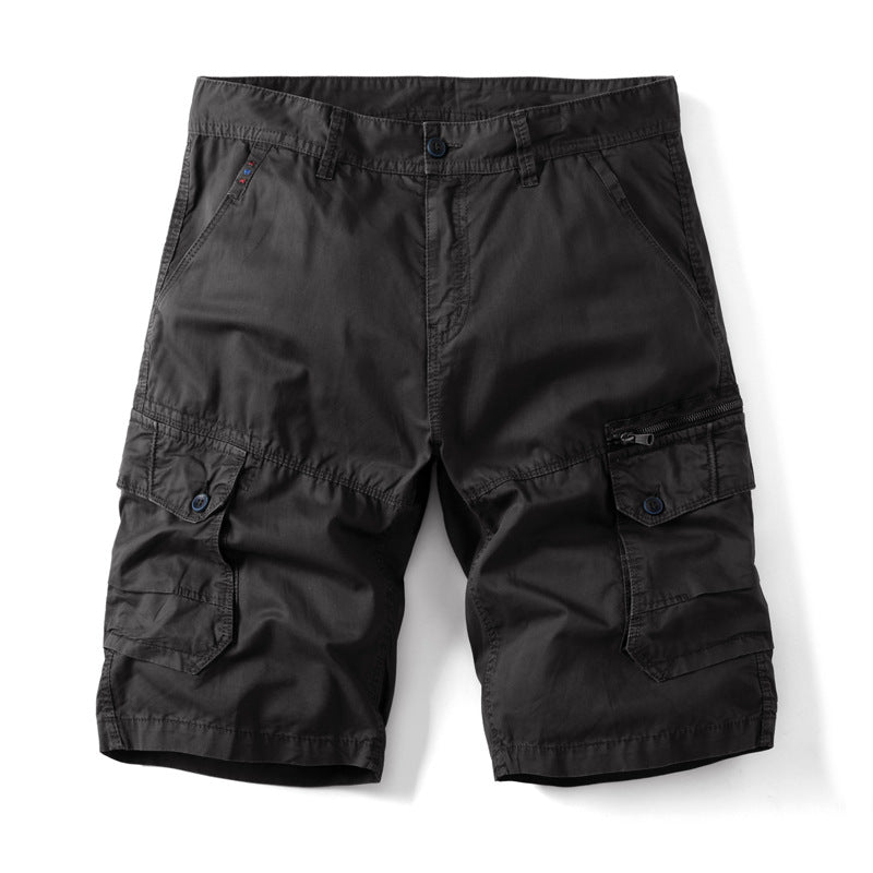 Herren Cargo Shorts Bequem Mit Seitentaschen Verstellbar