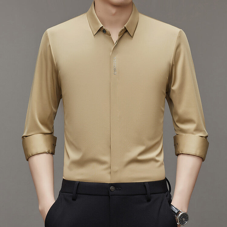Herren Langarmhemd Modern Feuchtigkeitsregulierend