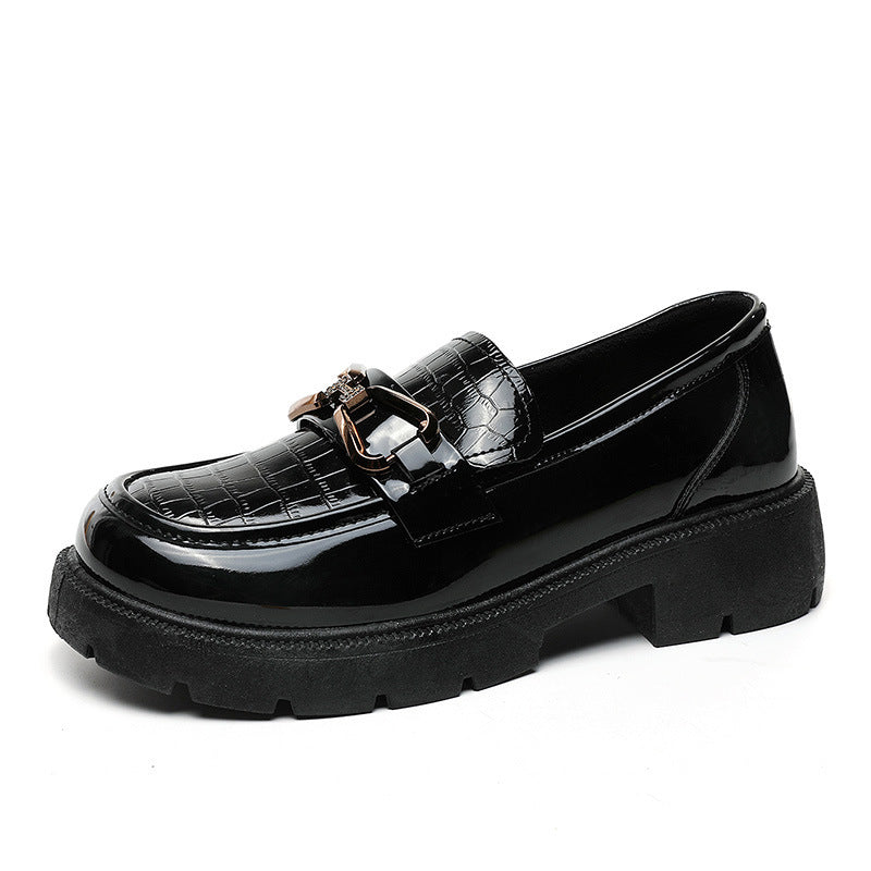 Damen Loafer Bequem Schnallen-Design Elegante Schuhe