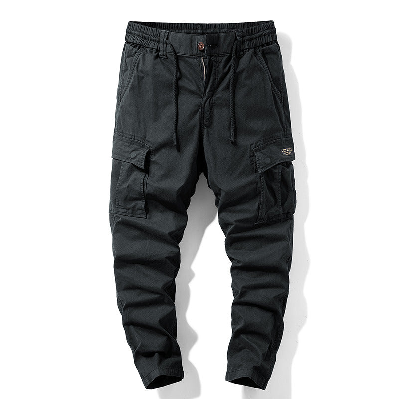 Herren Cargo-Hose Bequem Elegant Grau