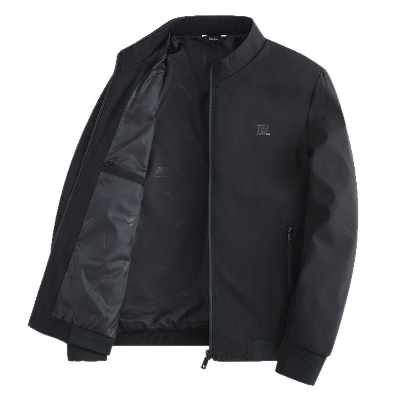 Herren Übergangsjacke Modern Reißverschluss Wasserabweisend